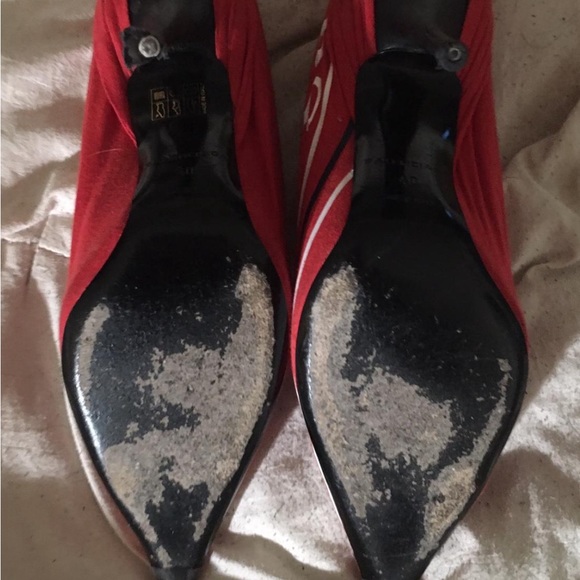Red Balenciaga 2017 red runway heels - Picture 3 of 3